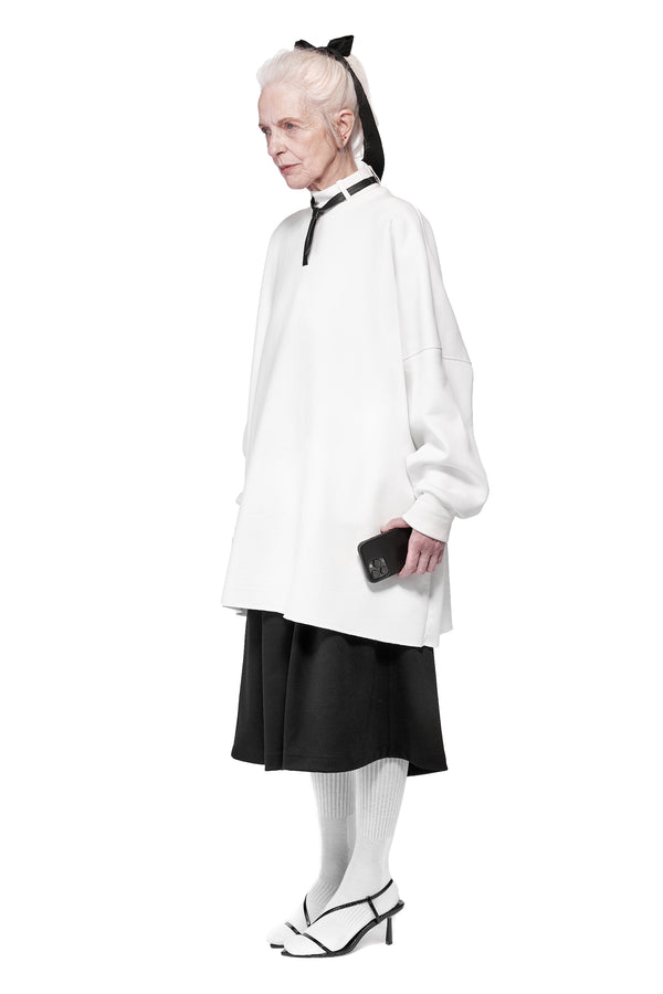 X TIN SWEATER - WHITE