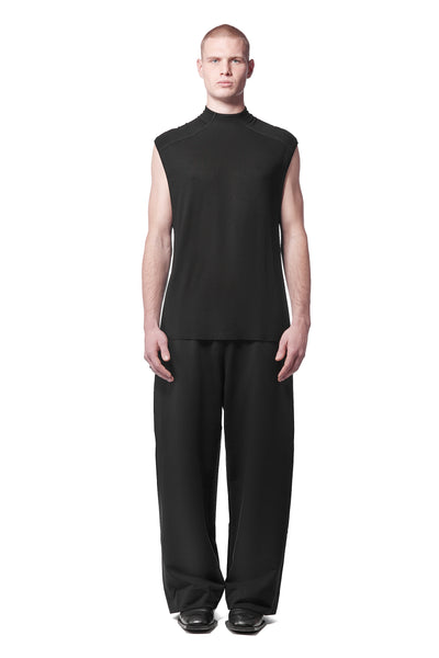 ADAM SLEEVELESS TOP -  BLACK