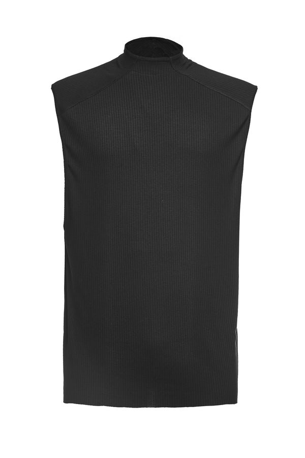 ADAM SLEEVELESS TOP -  BLACK