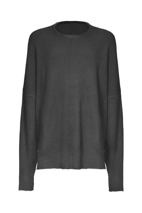ARRON KNIT PULLOVER -  BLACK
